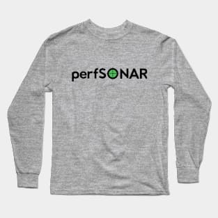 perfSONAR text - black Long Sleeve T-Shirt